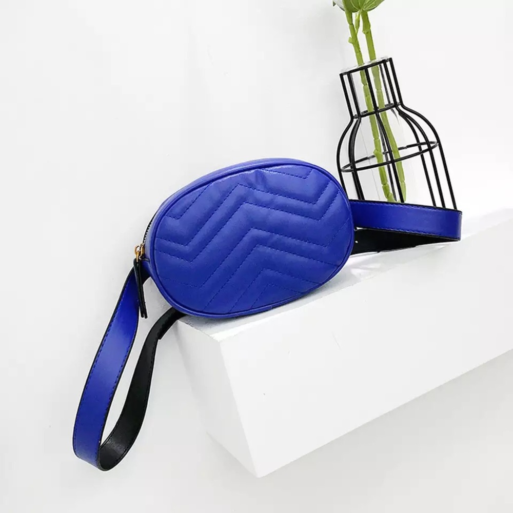 Blue fanny pack